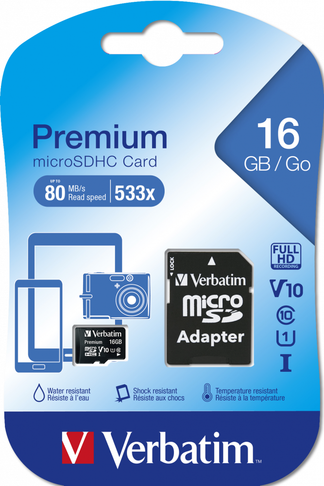 Verbatim MicroSDHC Card 16GB
