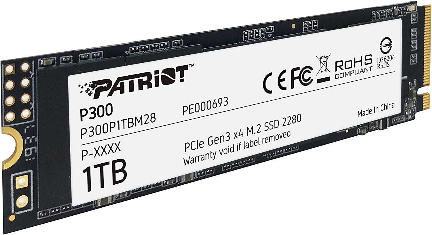 Patriot P300 M.2 PCIe Gen Low Power Consumption SSD 1TB