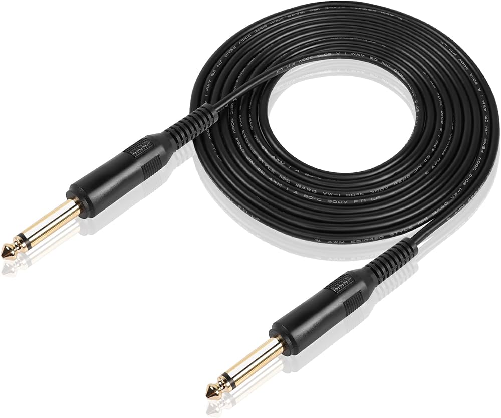 6.35 Male / 6.35 Male Microphone cable 5M