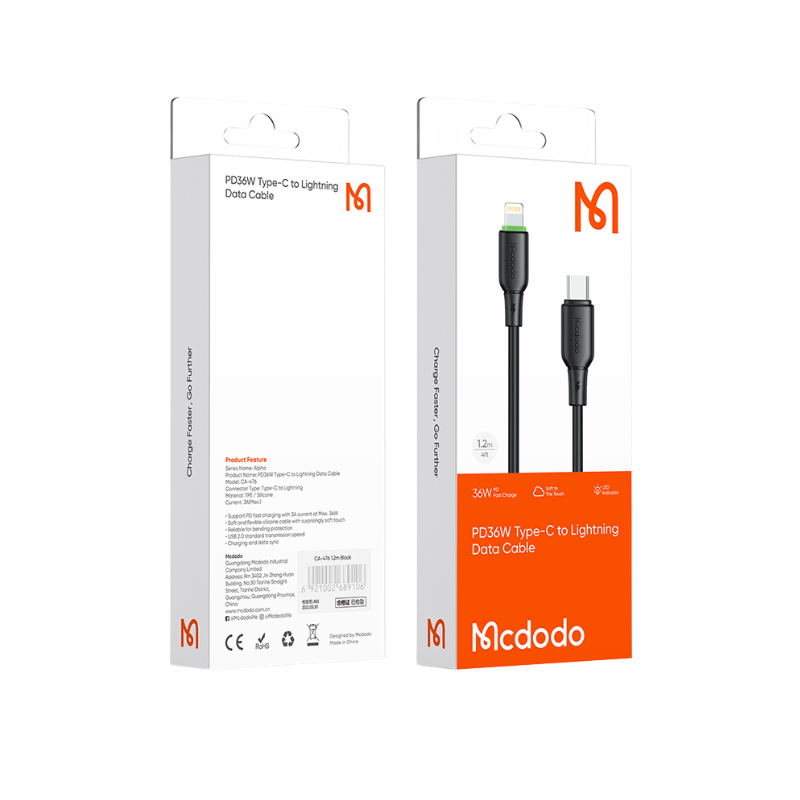 Type C Cable to lighting 36W