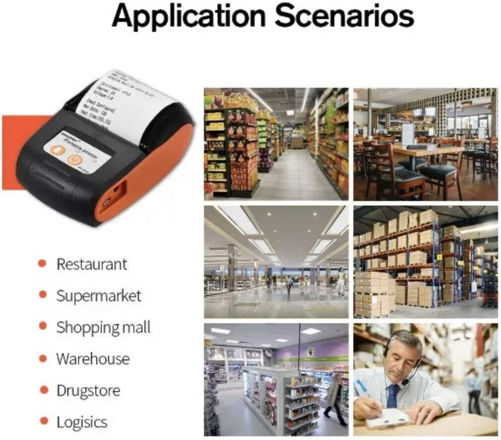 GOOJPRT Mini Portable Bluetooth Thermal Label Receipt