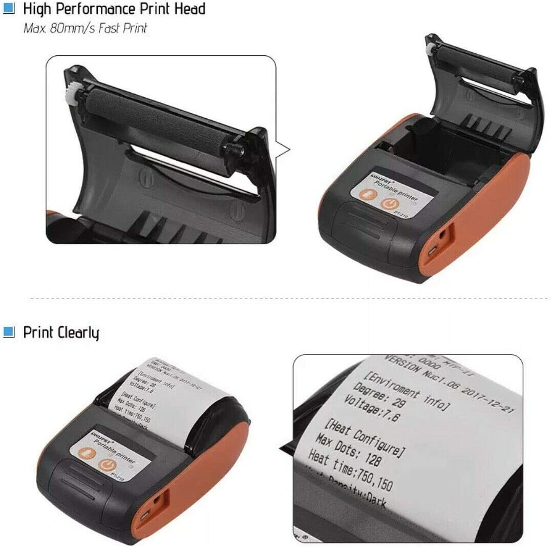 GOOJPRT Mini Portable Bluetooth Thermal Label Receipt