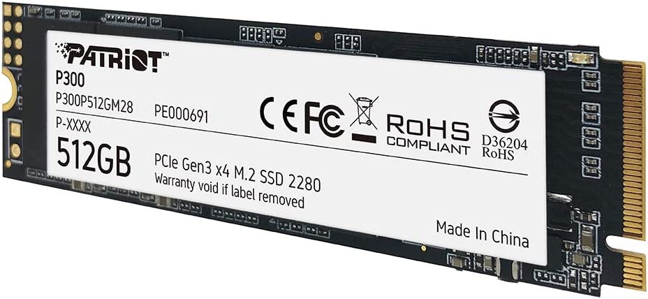 Patriot P300 M.2 PCIe Gen 3 x4 512GB Low-Power Consumption SSD