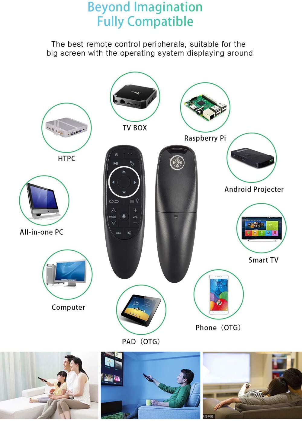 G10s Pro Voice Air Fly Mouse with Backlight, 2.4G